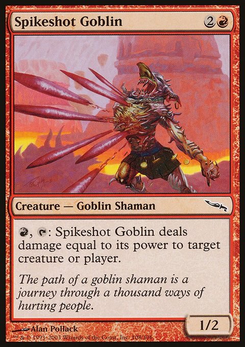 Spikeshot Goblin, Mirrodin #108, Magic: The Gathering card
