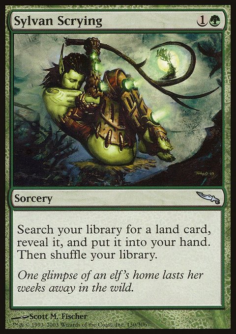Sylvan Scrying, Mirrodin #130, Magic: The Gathering card