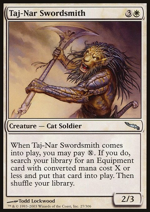 Taj-Nar Swordsmith, Mirrodin #27, Magic: The Gathering card