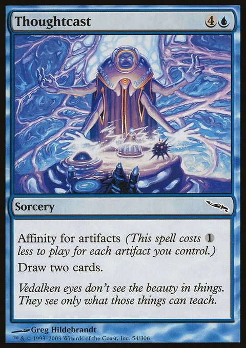 Thoughtcast, Mirrodin #54, Magic: The Gathering card