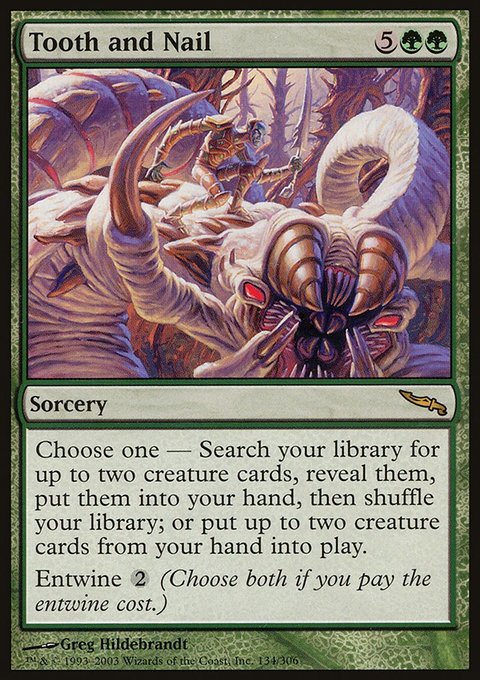 Tooth and Nail, Mirrodin #134, Magic: The Gathering card
