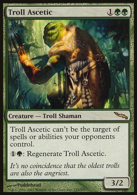 Troll Ascetic, Mirrodin #135, Magic: The Gathering card