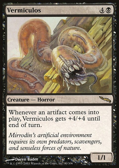 Vermiculos, Mirrodin #80, Magic: The Gathering card