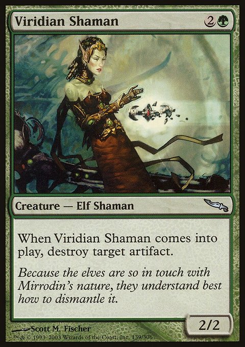Viridian Shaman, Mirrodin #139, Magic: The Gathering card