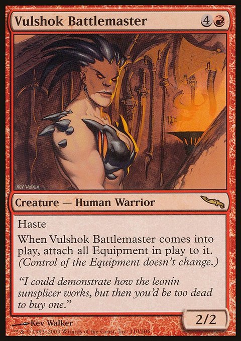 Vulshok Battlemaster, Mirrodin #110, Magic: The Gathering card