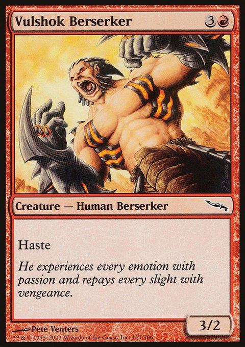 Vulshok Berserker, Mirrodin #111, Magic: The Gathering card