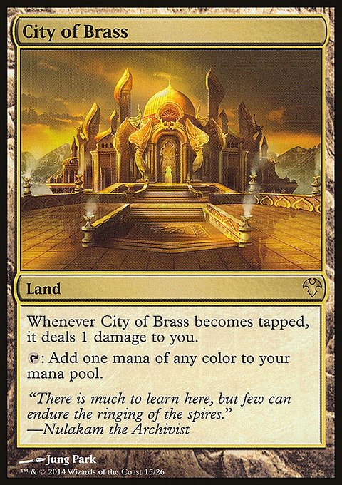City of Brass, Modern Event Deck 2014 #15, Magic: The Gathering card