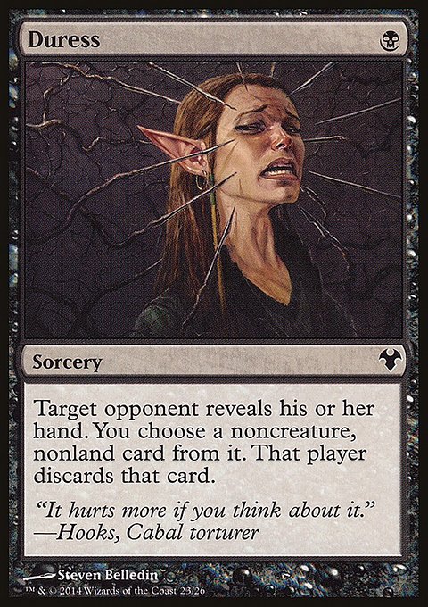 Duress, Modern Event Deck 2014 #23, Magic: The Gathering card