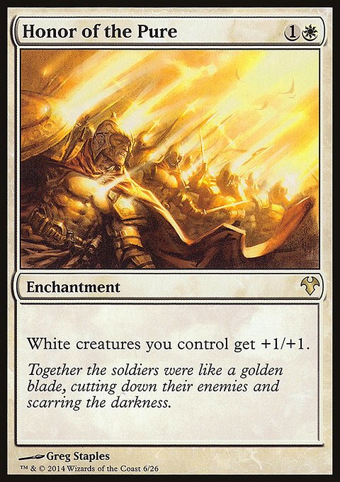 Honor of the Pure, Modern Event Deck 2014 #6, Magic: The Gathering card