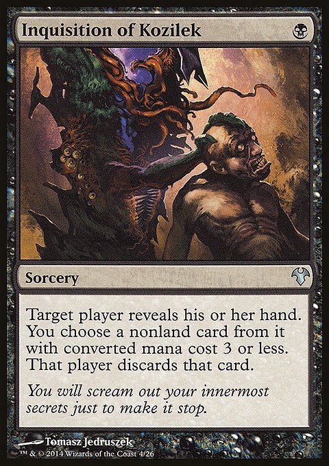 Inquisition of Kozilek, Modern Event Deck 2014 #4, Magic: The Gathering card