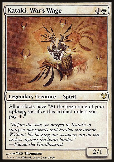 Kataki, War's Wage, Modern Event Deck 2014 #24, Magic: The Gathering card