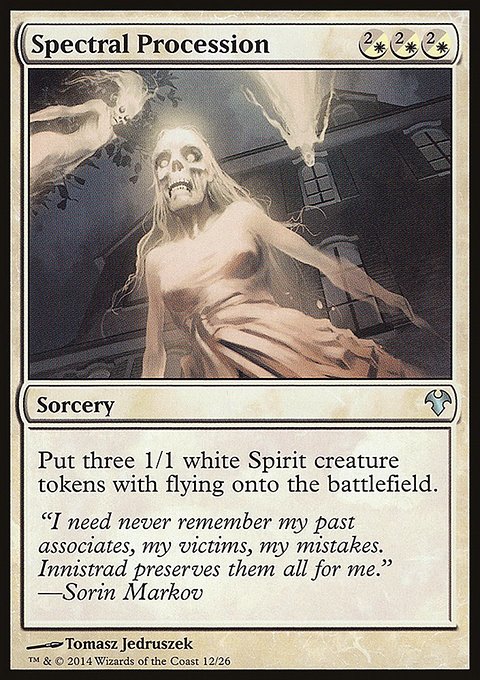 Spectral Procession, Modern Event Deck 2014 #12, Magic: The Gathering card