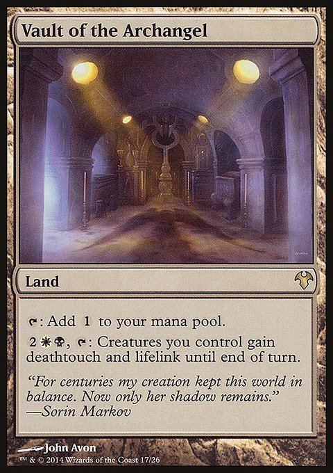 Vault of the Archangel, Modern Event Deck 2014 #17, Magic: The Gathering card