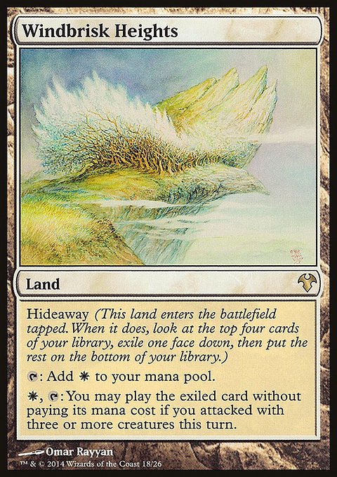 Windbrisk Heights, Modern Event Deck 2014 #18, Magic: The Gathering card