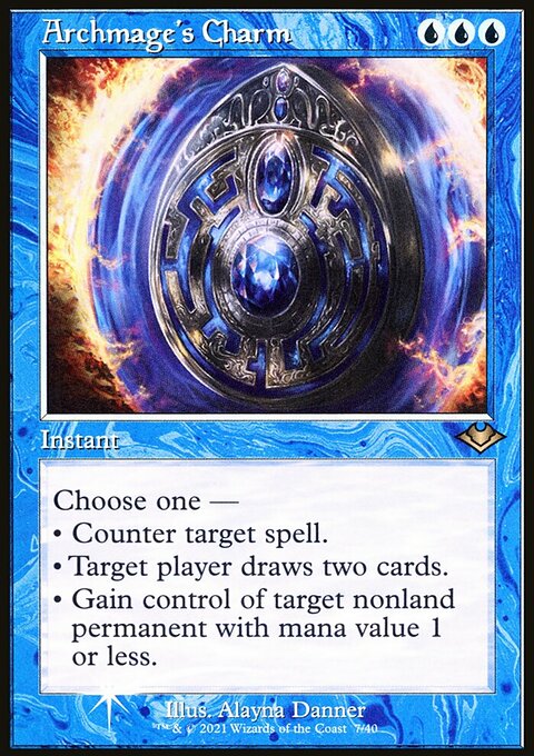 Archmage's Charm, Modern Horizons 1 Timeshifts #7, Magic: The Gathering card