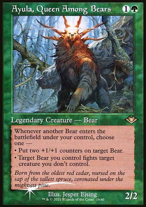 Ayula, Queen Among Bears, Modern Horizons 1 Timeshifts #19, Magic: The Gathering card