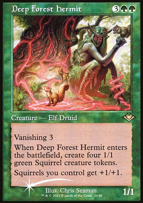 Deep Forest Hermit, Modern Horizons 1 Timeshifts #20, Magic: The Gathering card