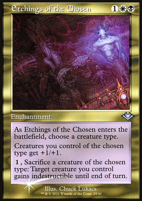 Etchings of the Chosen, Modern Horizons 1 Timeshifts #25, Magic: The Gathering card