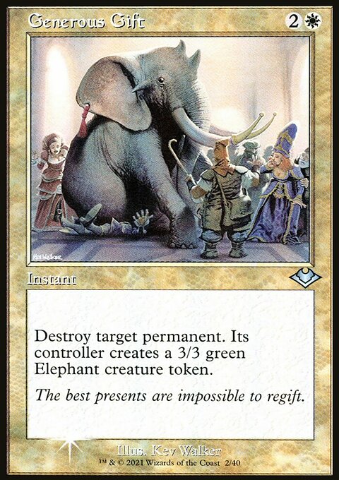 Generous Gift, Modern Horizons 1 Timeshifts #2, Magic: The Gathering card