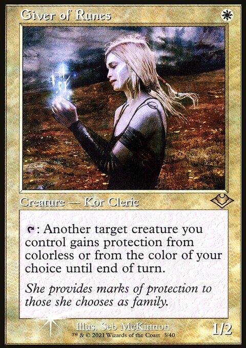 Giver of Runes, Modern Horizons 1 Timeshifts #3, Magic: The Gathering card