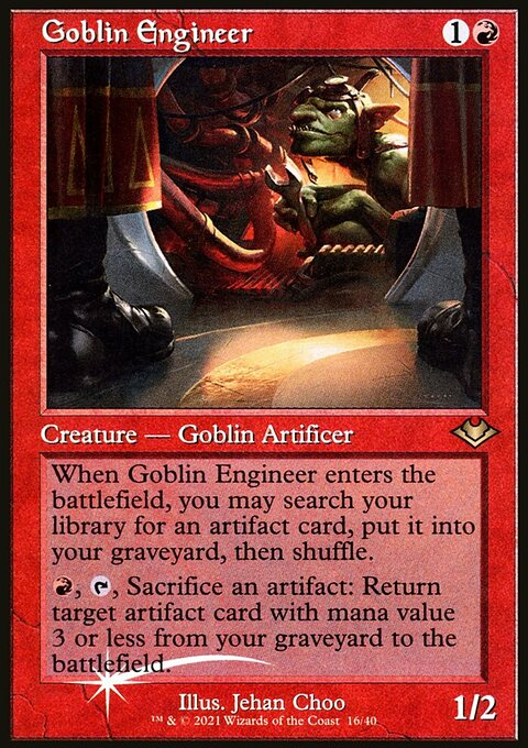 Goblin Engineer, Modern Horizons 1 Timeshifts #16, Magic: The Gathering card