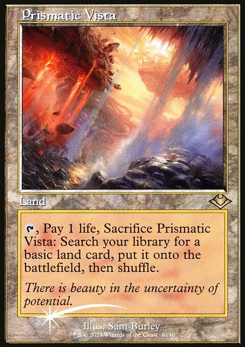 Prismatic Vista, Modern Horizons 1 Timeshifts #40, Magic: The Gathering card