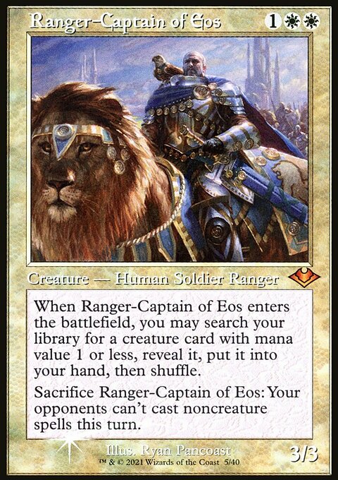 Ranger-Captain of Eos, Modern Horizons 1 Timeshifts #5, Magic: The Gathering card