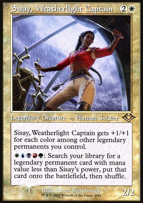 Sisay, Weatherlight Captain, Modern Horizons 1 Timeshifts #6, Magic: The Gathering card