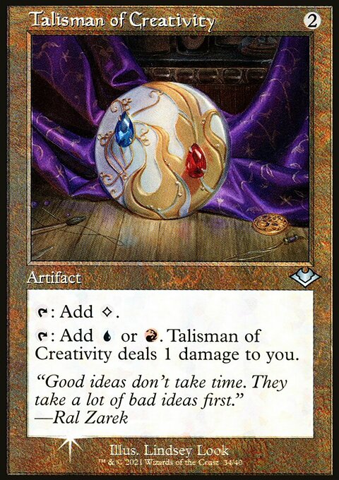 Talisman of Creativity, Modern Horizons 1 Timeshifts #34, Magic: The Gathering card