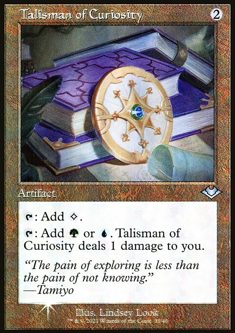 Talisman of Curiosity, Modern Horizons 1 Timeshifts #35, Magic: The Gathering card