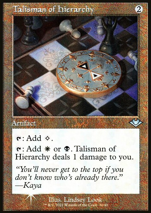 Talisman of Hierarchy, Modern Horizons 1 Timeshifts #36, Magic: The Gathering card