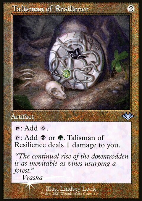 Talisman of Resilience, Modern Horizons 1 Timeshifts #37, Magic: The Gathering card