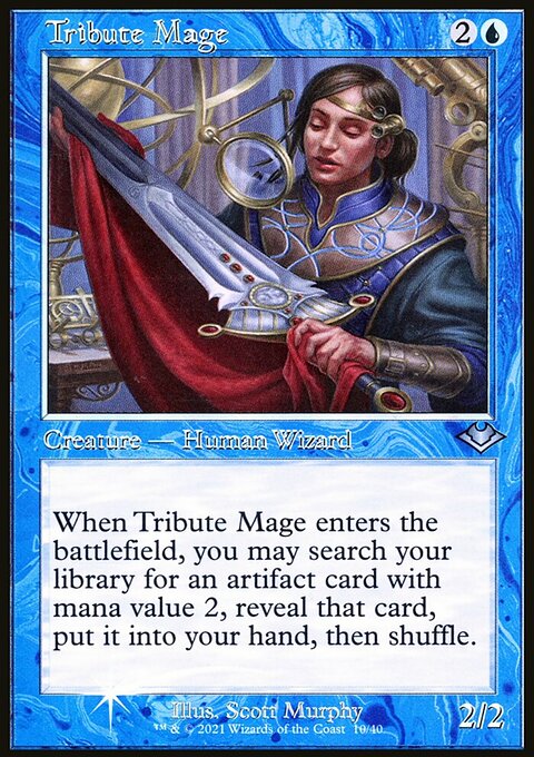 Tribute Mage, Modern Horizons 1 Timeshifts #10, Magic: The Gathering card