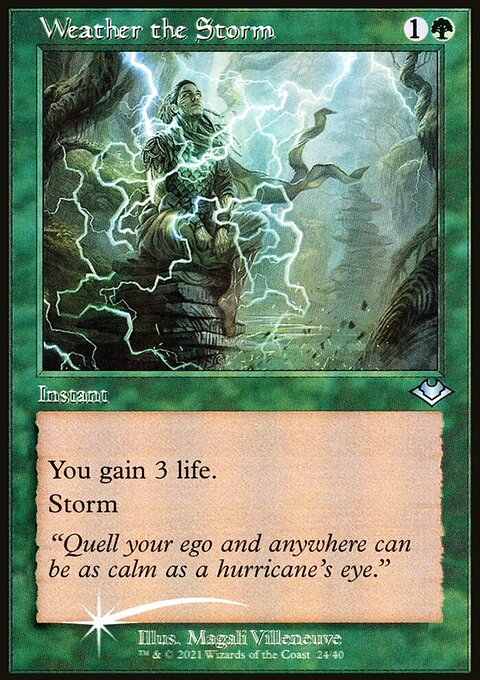Weather the Storm, Modern Horizons 1 Timeshifts #24, Magic: The Gathering card
