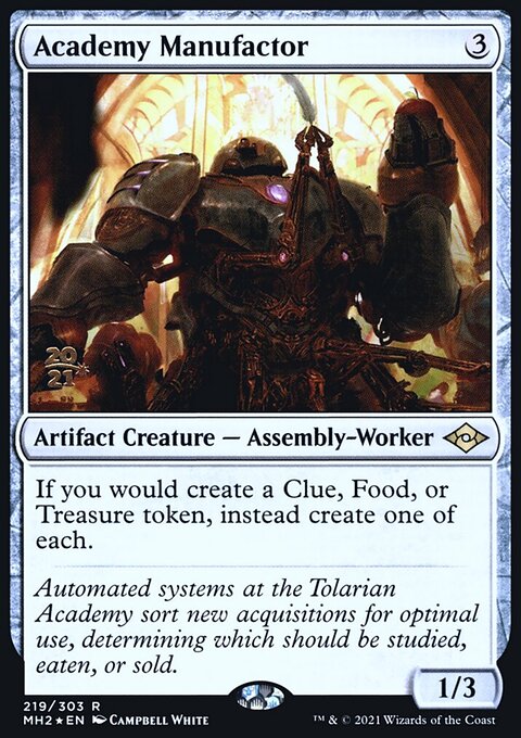 Academy Manufactor, Modern Horizons 2 Promos #219s, Magic: The Gathering card