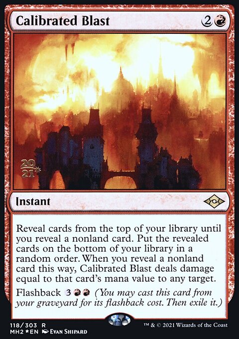 Calibrated Blast, Modern Horizons 2 Promos #118s, Magic: The Gathering card