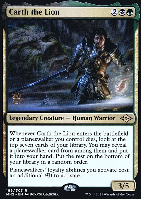 Carth the Lion, Modern Horizons 2 Promos #189s, Magic: The Gathering card