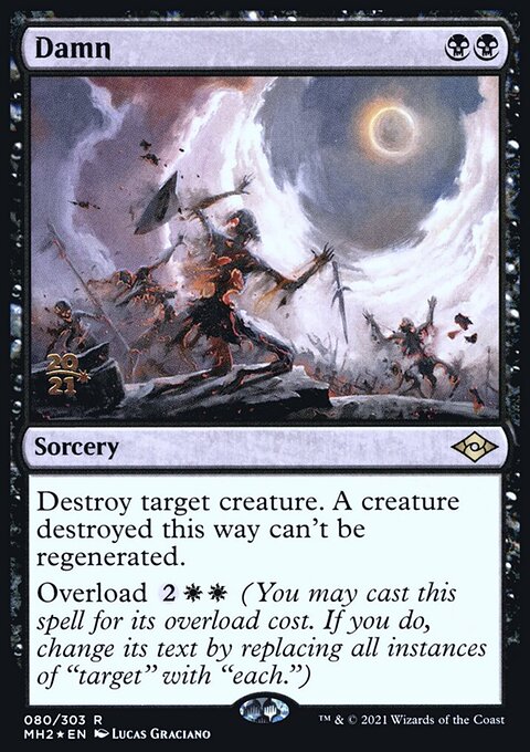 Damn, Modern Horizons 2 Promos #80s, Magic: The Gathering card