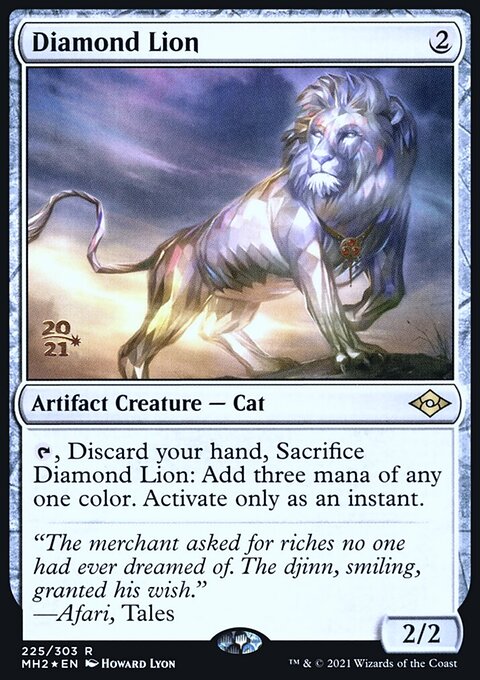 Diamond Lion, Modern Horizons 2 Promos #225s, Magic: The Gathering card