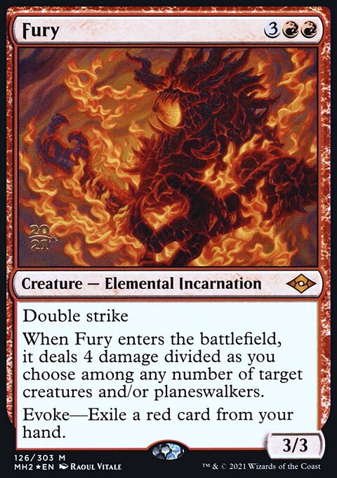 Fury, Modern Horizons 2 Promos #126s, Magic: The Gathering card
