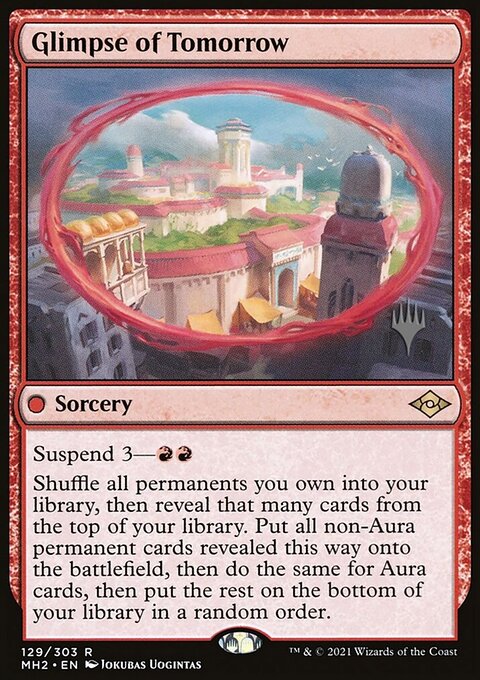 Glimpse of Tomorrow, Modern Horizons 2 Promos #129p, Magic: The Gathering card