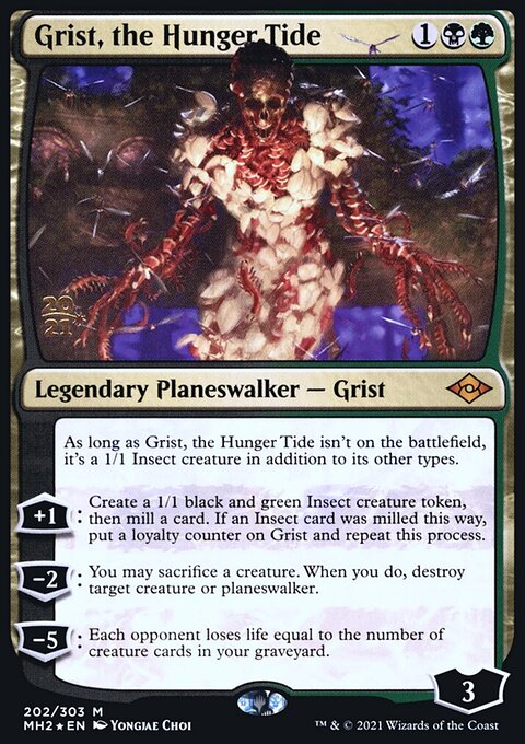 Grist, the Hunger Tide, Modern Horizons 2 Promos #202s, Magic: The Gathering card