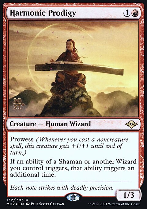 Harmonic Prodigy, Modern Horizons 2 Promos #132s, Magic: The Gathering card