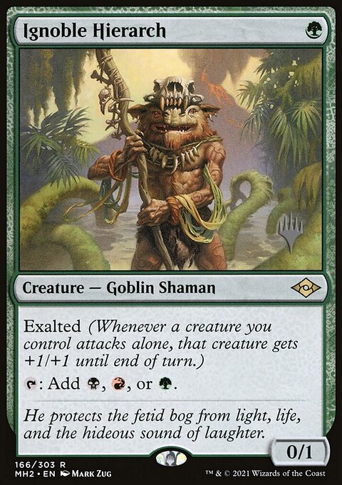 Ignoble Hierarch, Modern Horizons 2 Promos #166p, Magic: The Gathering card