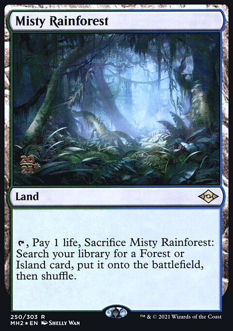 Misty Rainforest, Modern Horizons 2 Promos #250s, Magic: The Gathering card