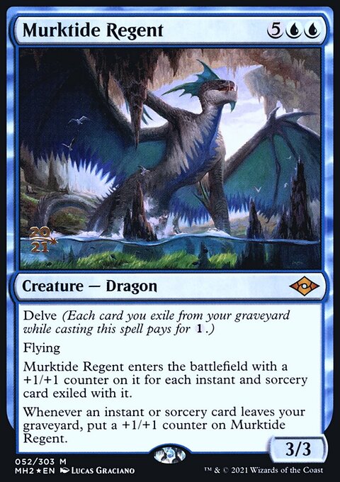 Murktide Regent, Modern Horizons 2 Promos #52s, Magic: The Gathering card