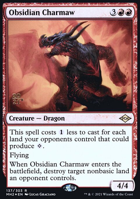Obsidian Charmaw, Modern Horizons 2 Promos #137s, Magic: The Gathering card