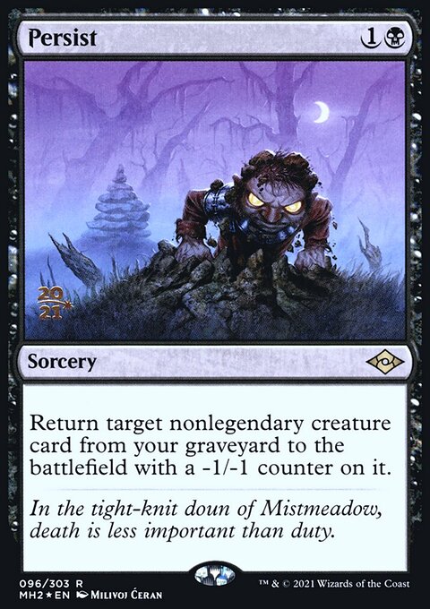 Persist, Modern Horizons 2 Promos #96s, Magic: The Gathering card
