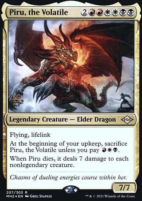 Piru, the Volatile, Modern Horizons 2 Promos #207s, Magic: The Gathering card