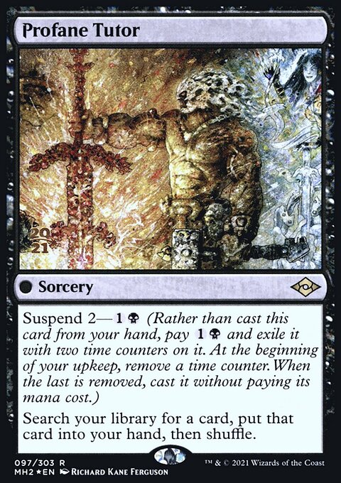 Profane Tutor, Modern Horizons 2 Promos #97s, Magic: The Gathering card